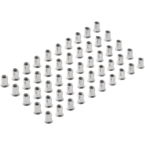 Draper M10 x 50 Zinc-Plated Threaded Insert Rivet Nut (Rivnut) - Heavy-Duty Threaded Insert for Metal and Plastic Applications