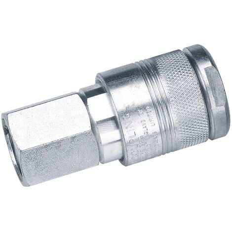 Draper M100 Series 1/2" BSP Female Thread Air Line Coupling with Tapered Body, Model 25856