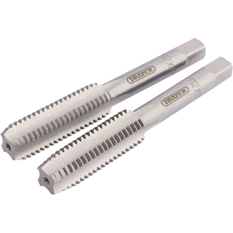 Draper M12 x 1.75 Coarse Thread Taper and Plug Hand Tap Set (Model 83802)