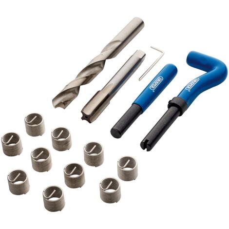 Draper M14x1.25 Thread Repair Kit – 15-Piece Metric Thread Repair Set for M14 x 1.25 Threads
