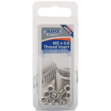 Draper M5x0.8 Metric Thread Insert Refills – Pack of 21706 for Repair and Maintenance