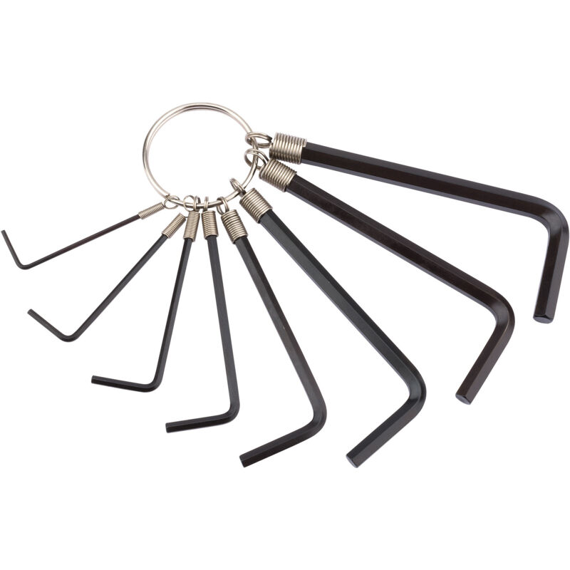 Draper 8-Piece Metric Hexagon Key Set with Ring - Model 33652