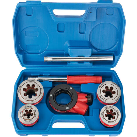 Draper Metric Ratchet Pipe Threading Kit (7 Piece) (22496)