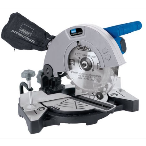 Draper Mitre Saw 210mm 1100W Chop Saw Cutting Table Storm Force 21307