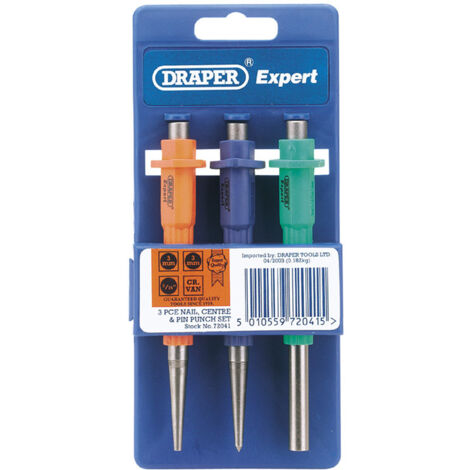 Draper Nailset, Centre Punch and Pin Punch Set (3 Piece) (72041)