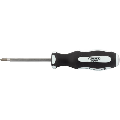 Draper No. 2X100mm Pound Thru Cross Slot Soft Grip Screwdriver