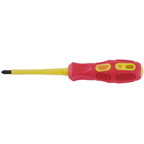 Draper No.2 x 100mm Fully Insulated PZ Slot Screwdriver (69229)