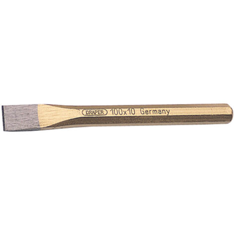 Draper Octagonal Flat Cold Chisel – 10 x 100mm, Hardened Chrome Vanadium Steel, Model 51538