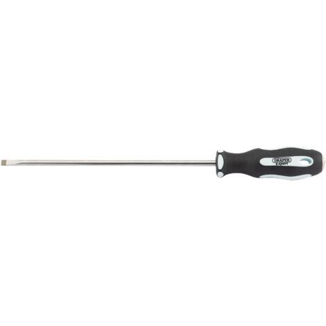 Draper Plain Slot 5.5 x 200mm Soft Grip Parallel Tip Screwdrivers (34975)