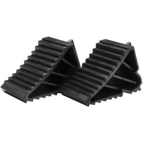 Draper Plastic Wheel Chocks - Heavy-Duty Pair for Vehicle Stability and Safety (Model 20212)