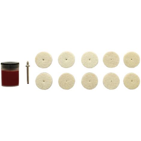 Draper Polishing Wheels Set for D20 Engraver/Grinder (12 Piece)
