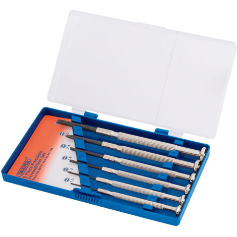 Draper Precision Screwdriver Set (6 Pieces) - Model 80797 for Accurate and Versatile Screwing Tasks