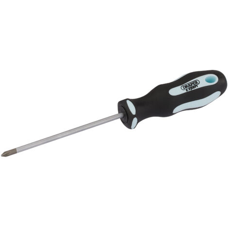 Draper PZ Type No. 0x75mm Soft Grip Phillips Screwdriver (Part No. 3457)