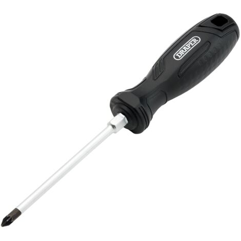 Draper PZ1X100MM Pozidriv Screwdriver with Ergonomic Hard Grip Handle