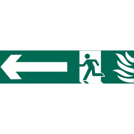 Draper 'Running Man Arrow Left' Safety Sign (73165)