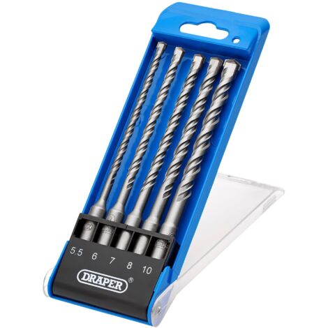 Draper SDS Plus 5-Piece Drill Bit Set for Concrete and Masonry Drilling