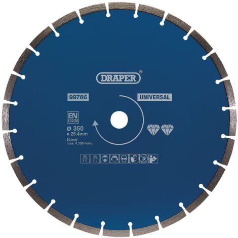 Draper Segmented Diamond Blade, 350mm (Part No. 99786)