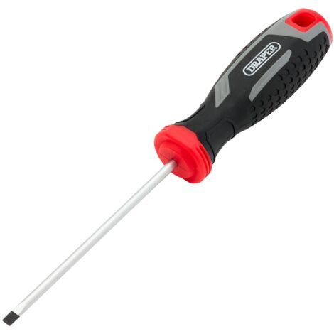 Draper SL4X100MM Slotted Parallel SCR Soft Grip Screwdrivers - Precision Hand Tools for DIY and Professional Use
