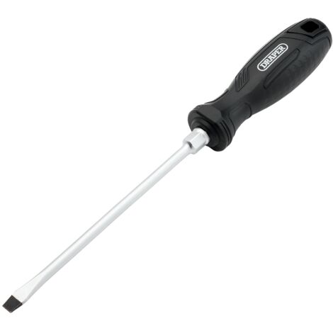 Draper SL6.5X150MM Slotted Hard Grip Screwdriver – Precision Flat-Head Screwdriver for Professional and DIY Use