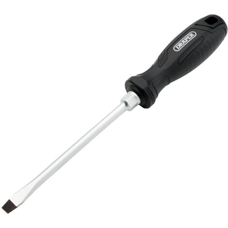 Draper SL8X150MM Slotted Hard Grip Screwdriver – Precision Flat-Head Screwdriver for Professional and DIY Use