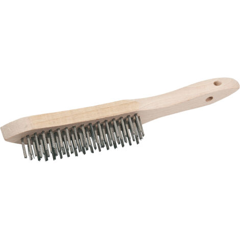 Draper Stainless Steel 4 Row Wire Scratch Brush (310mm) (50931)