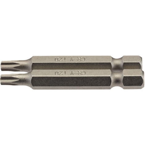 Draper T20 1/4 Hex. Draper TX-STAR&174 Insert Bit 50mm Long x 2 (66488)