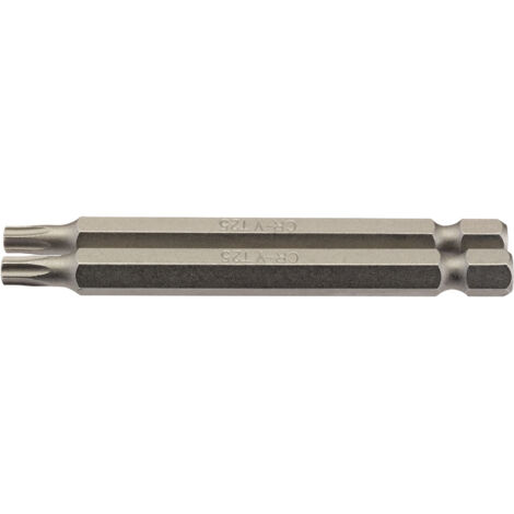 Draper T25 1/4 Hex. Draper TX-STAR&174 Insert Bit 75mm Long x 2 (66849)