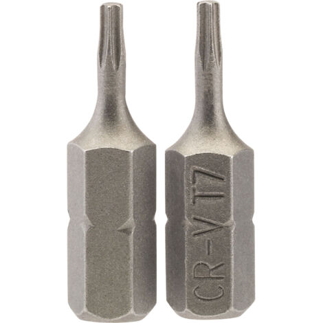 Draper T7 1/4 Hex. Draper TX-STAR&174 Insert Bit 25mm Long x 2 (66421)