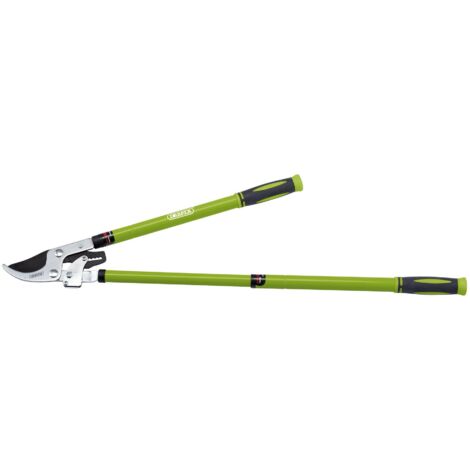Draper Telescopic Ratchet Action Bypass Loppers with Steel Handles – Model 36833