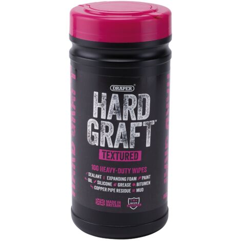 Draper Textured Hard Graft Multipurpose Wipes – 100 Pack (Model 12435)