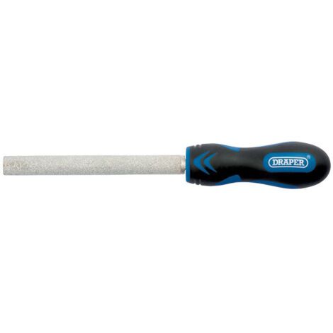 Draper Tilers File - 140mm Soft Grip Half-Round Tiling File for Precise Edge Shaping and Finishing