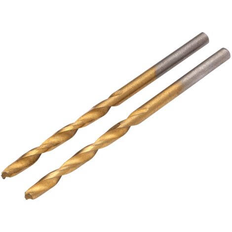 Draper Titanium Drill Bit Set – 4.5mm HSS Titanium Nitride Coated Drill Bits (Pack of 2)