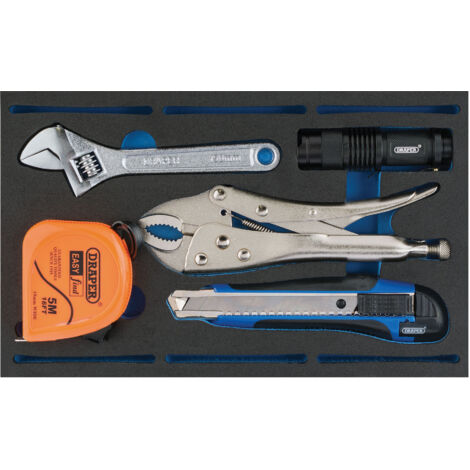Draper Tool Kit in 1/4 Drawer EVA Insert Tray (5 Piece) (63543)