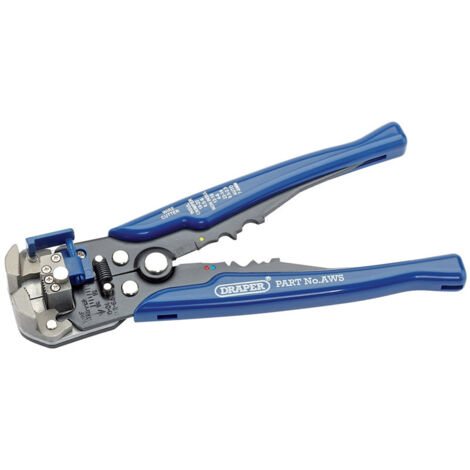 Draper Tools 2-in-1 Automatic Blue Insulation and Crimping Pliers (Model 35385)