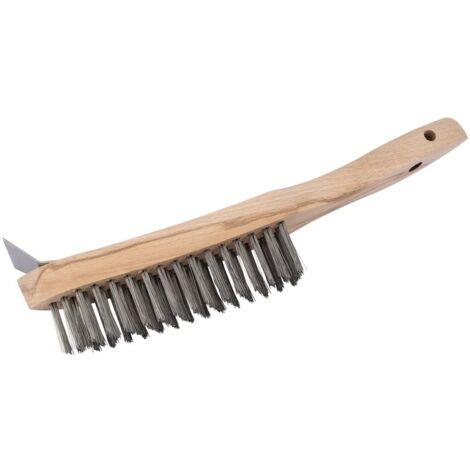 Draper tools 36176-310 millimetri spazzola metallica metallo resistente 4 fila con raschietto