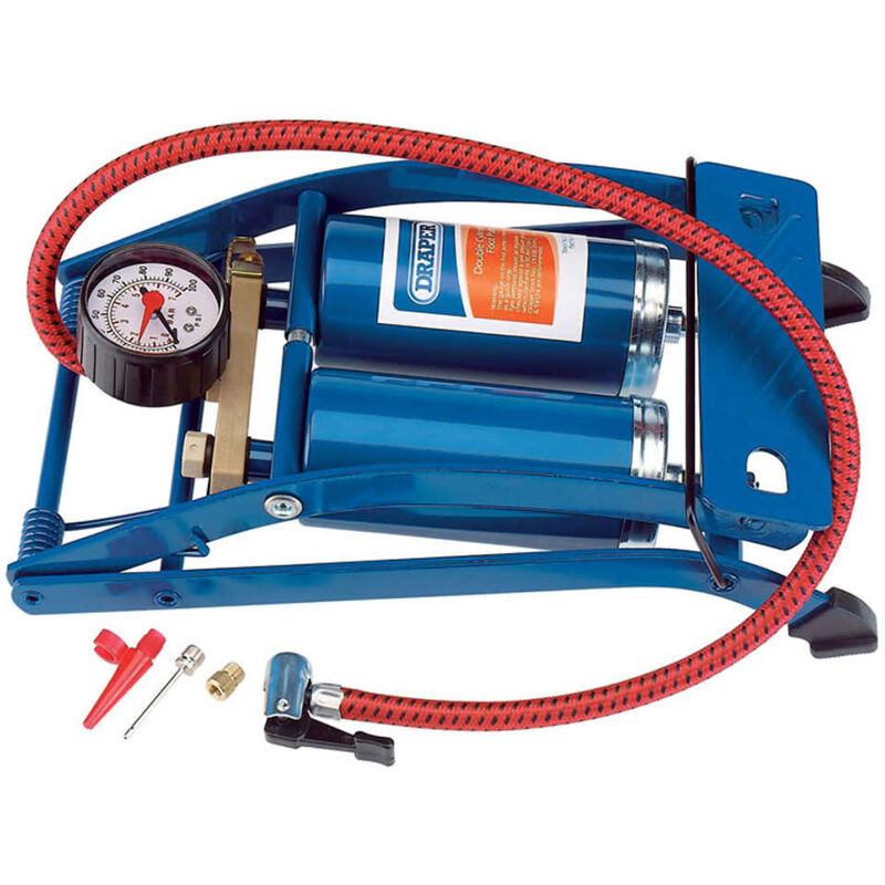 

Tools Bomba de pie de doble cilindro azul 25996 - Azul - Draper