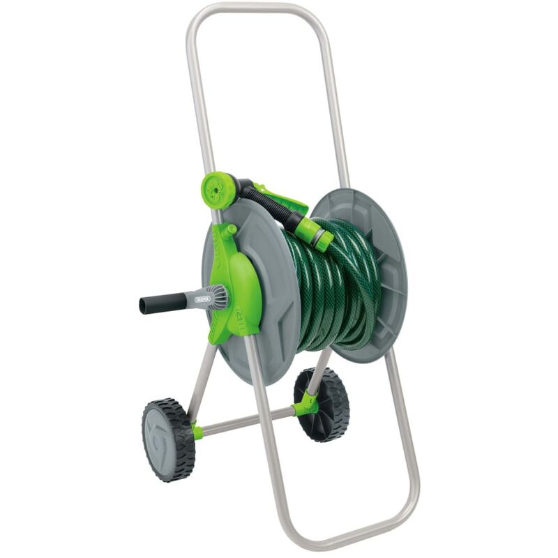 

Draper Tools Carrito portamanguera de jardín verde 15 m