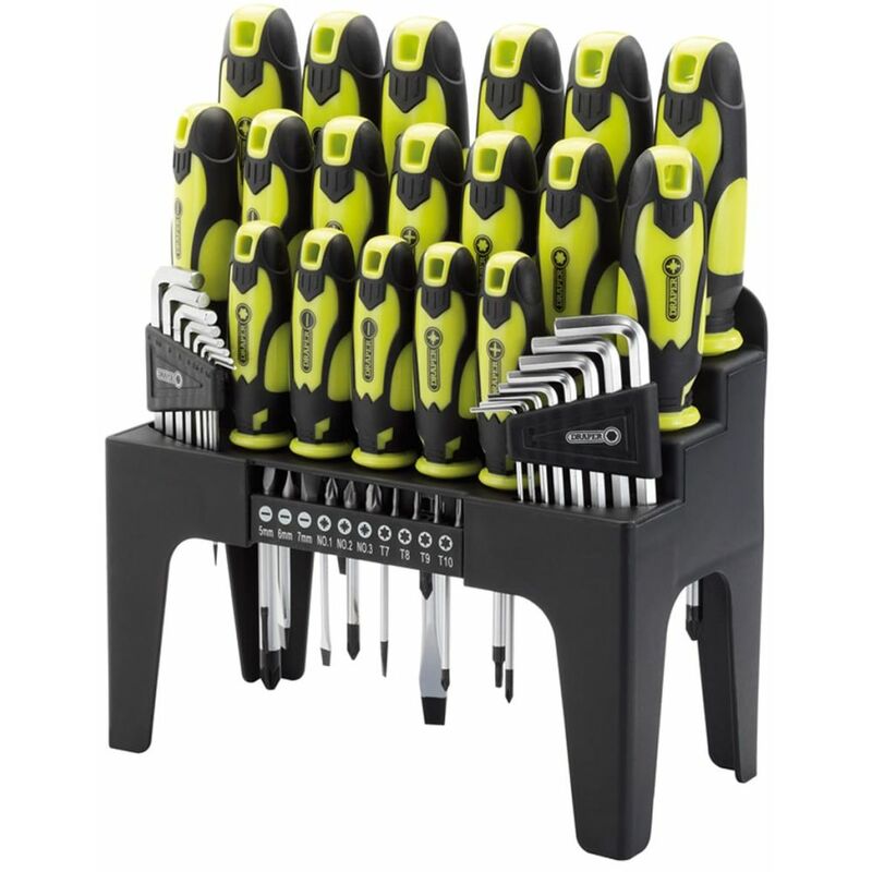 

Draper Tools Destornilladores, llaves hex y puntas 44 pzas verde 78619