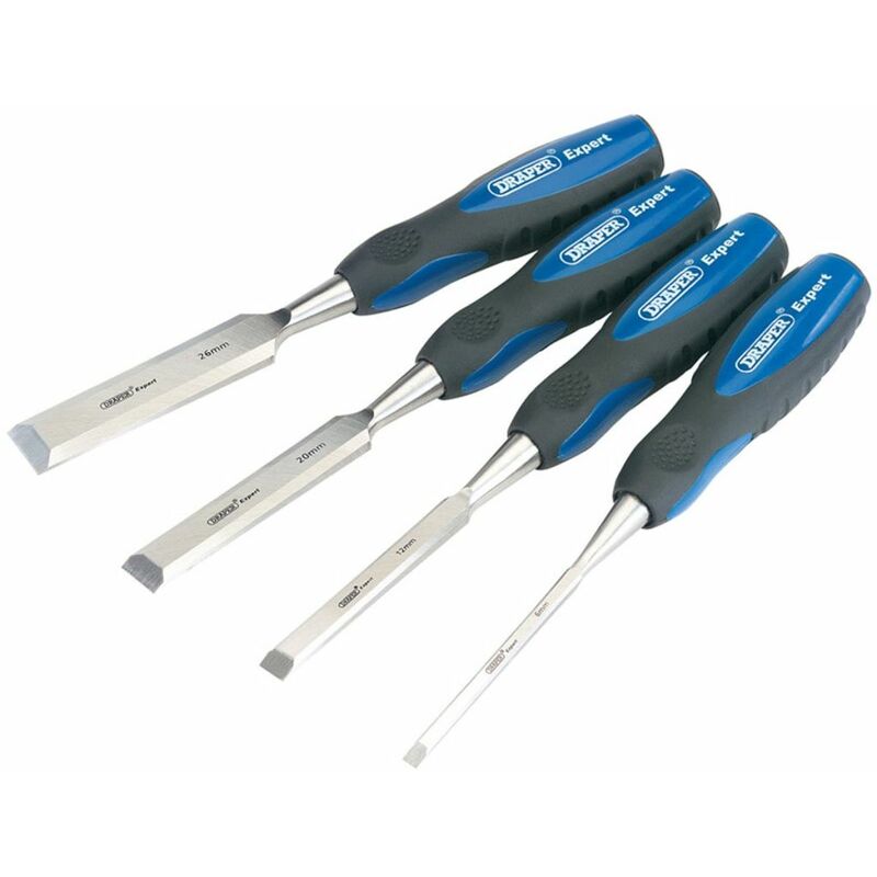 

Tools Juego cinceles para madera 4 piezas azul 89726 - Draper