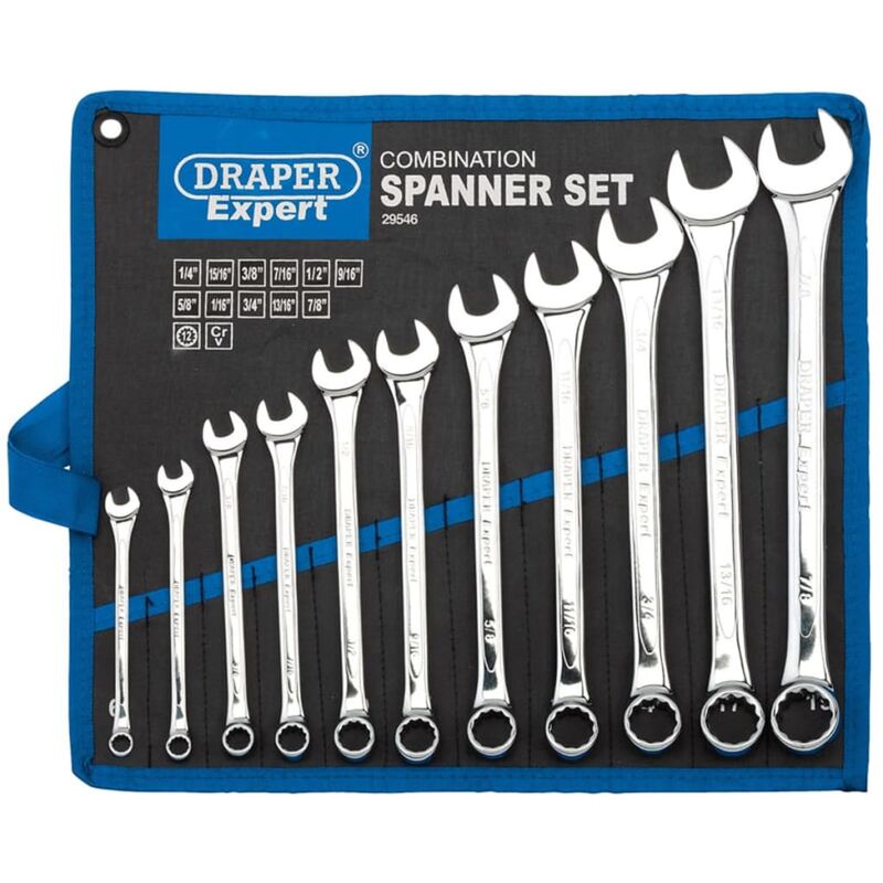 

Tools Juego llaves de combinación Expert plateada 11 uds 68234 - Draper
