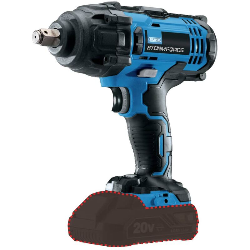 

BHD - Draper Tools Llave de impacto expuesta Storm Force 20 V 400 Nm