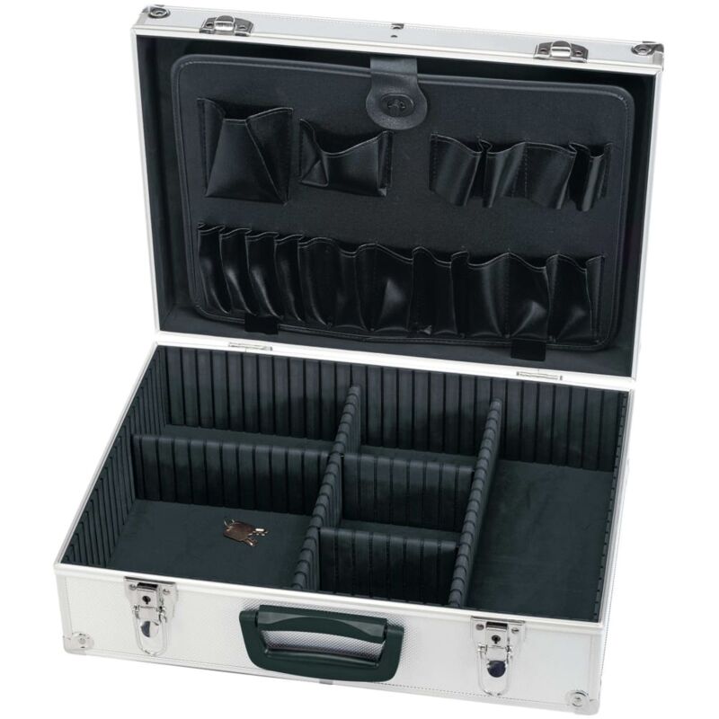 

Draper Tools Maletín para herramientas de aluminio negro 33x46x15 cm - Azul