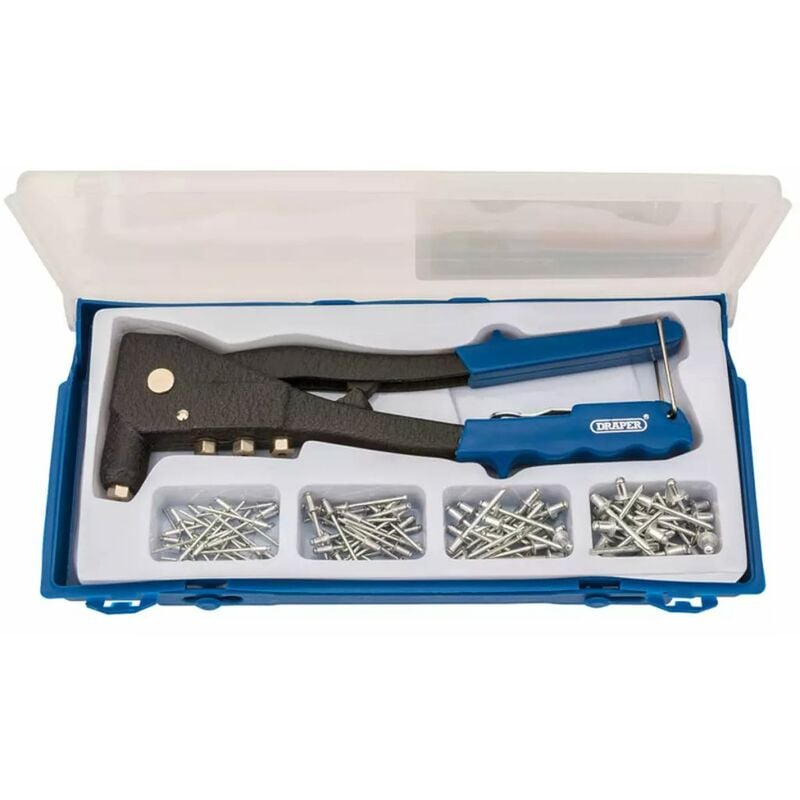 

Draper Tools Set de pistola remachadora azul 27843