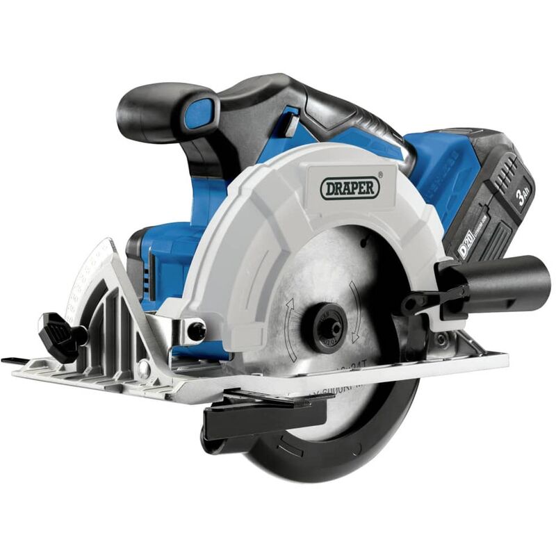 

BHD - Draper Tools Sierra circular sin escobillas con batería D20 3Ah 20V