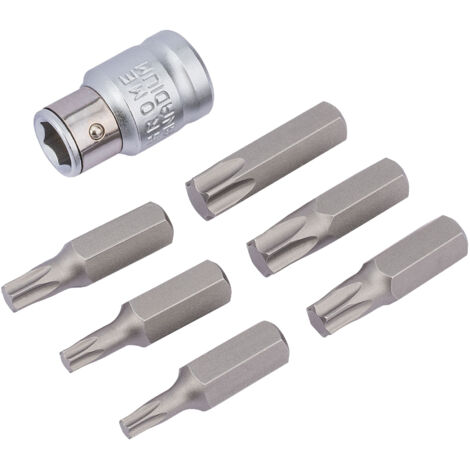 Draper TX-STAR 3/8" Square Drive Bit and Holder Set – 7-Piece (83561)