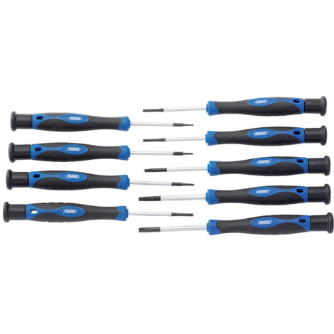 Draper TX-STAR® 9-Piece Precision Screwdriver Set with Soft Grip Handles