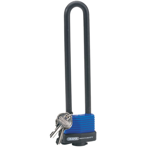 Draper U Bar Extra Long Shackle Lock with 2 Keys (62952)