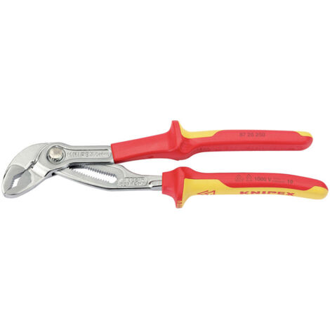 Draper VDE Cobra® Chrome Water Pump Pliers with Pump, 250mm (34672)