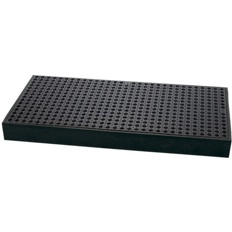 Draper Work Floor Spill Tray with 112L Capacity – Heavy-Duty Two-Drum Polyethylene Workflooring Spill Containment Tray