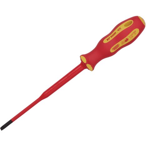 Draper XP1000 100-Piece Slimline Plain Slot Screwdriver Set with 3.5mm Tips, VDE Certified, SD-VDE 02159